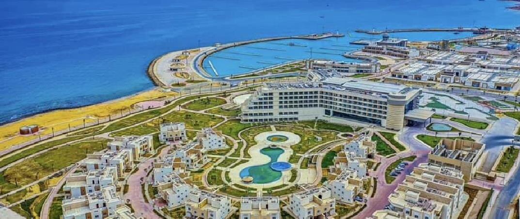 إطلالة جوية على فندق ومنتجع توليب الجلالة والمنطقة المحيطة
